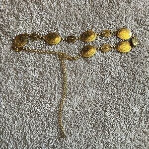 Gold Medallion Chain Belt